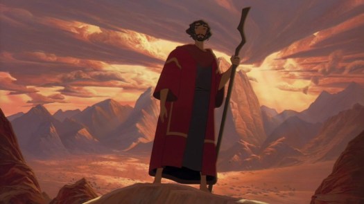 Moses atop Mount Sinai