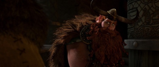 Stoick talking to Gobber about Hiccup